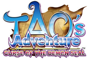 Tao's Adventure Curse of the Demon Seal title screen for Nintendo DS